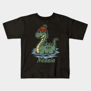 Nessie's Whimsical Loch Adventures Kids T-Shirt